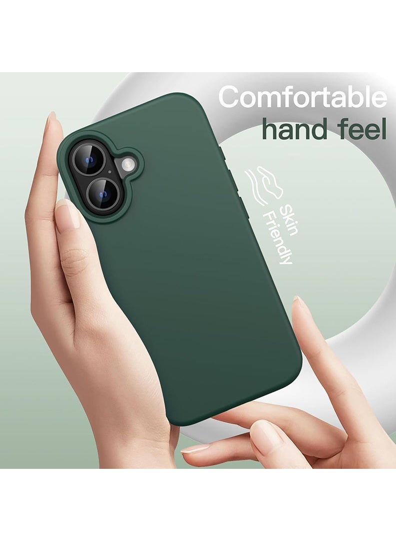 Case Up Compatible with Apple iPhone 17  Case, Soft & Premium Liquid Silicone [Anti-Scratch Microfiber Lining] Shockproof Protective Slim Phone Cover for Apple iPhone 17 2025, Green - Image 2